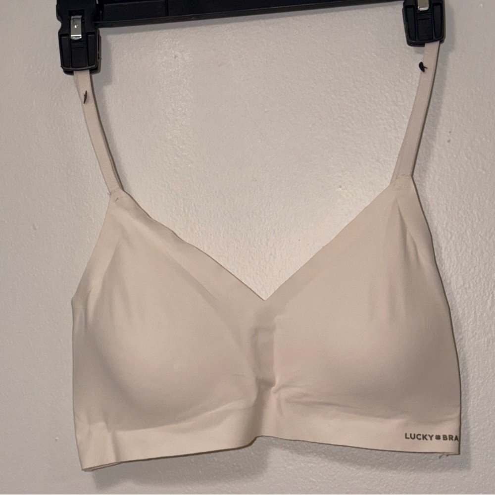 Lucky Brand Soft Cream Wireless Bra Size L